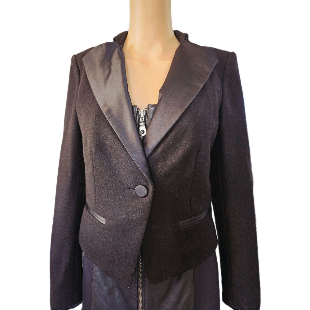 Juicy Couture Black Layered Tuxedo Blazer Jacket | Size 4